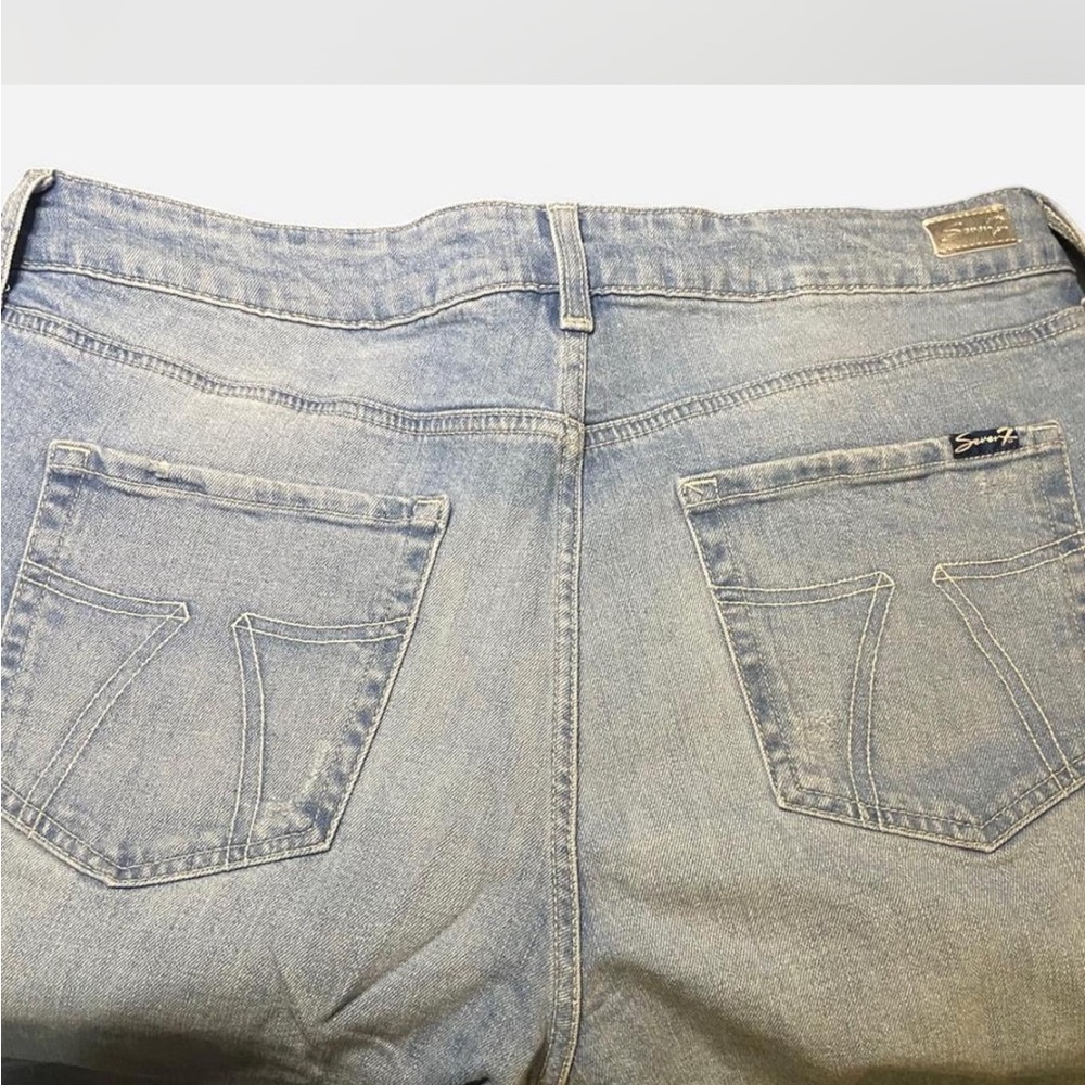 💰SALE 
Seven7 Women's Light Stone Washed Boot Cut Jeans 16W - Picture 8 of 8